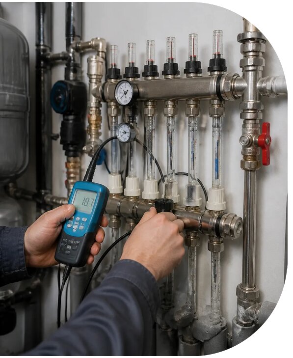 Гидравлическая балансировка системы отопления в Барнауле