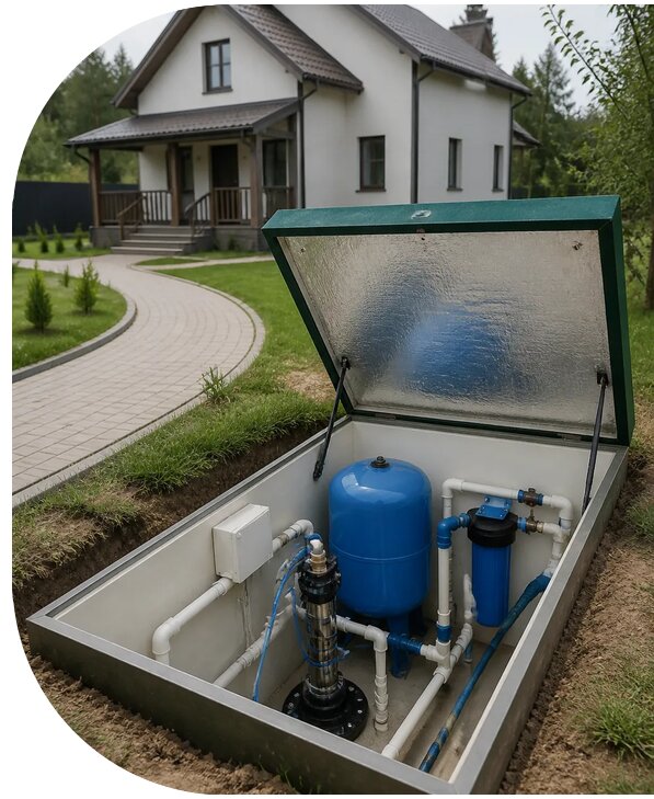 Автономное водоснабжение дома в Барнауле от 151740 р. | АПаруса-Брн