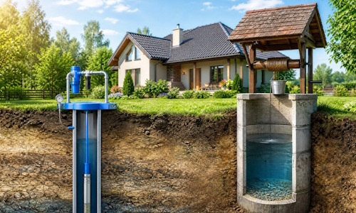Автономное водоснабжение загородного дома Барнаул: скважина или колодец 